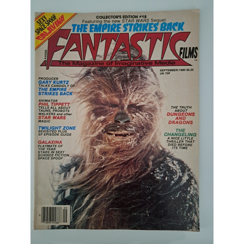 Fantastic Films Magazine #18 Sept 1980 Empire Strikes Back Star Wars Chewbacca